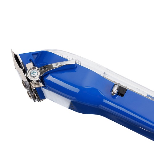 Машинка для стрижки DEWAL PRO BARBER STYLE NEON BLUE, аккум\сет, 6000 об/мин, нож 45 мм, 0,8 - 2,0 мм, 6 нас