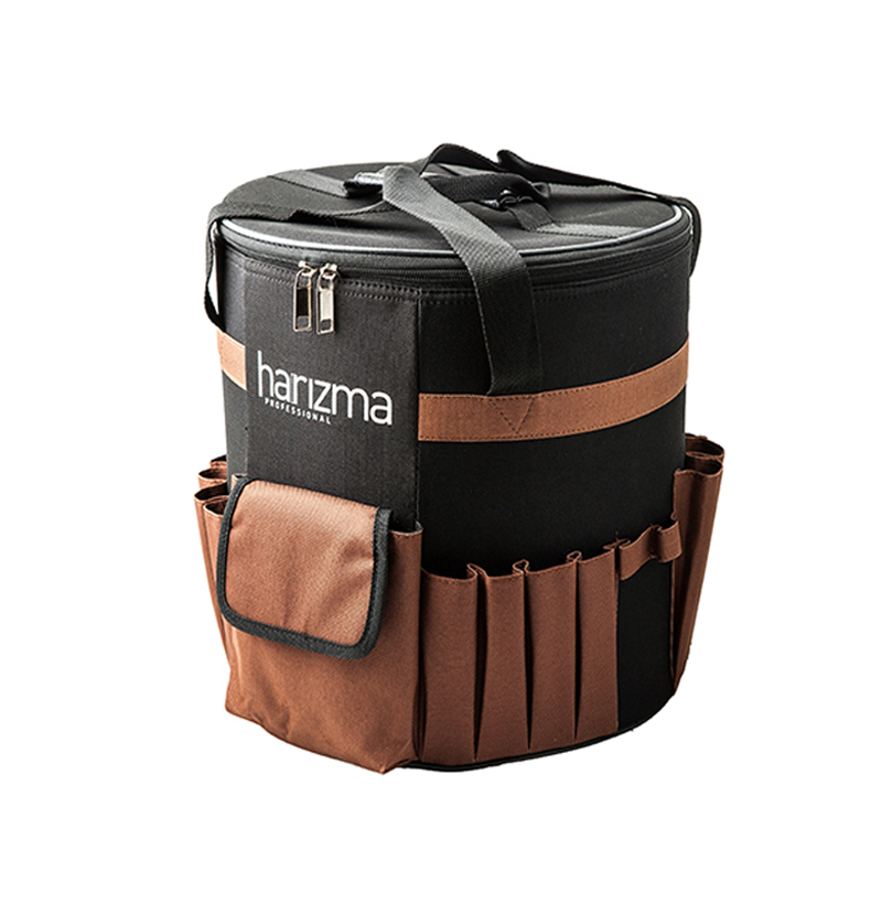 Сумка-тубус для инструментов 30х30см цвет черный/коричневый