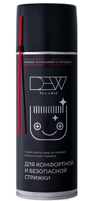 Dew Technic Спрей масло-уход за ножами машинок для стрижки 520мл