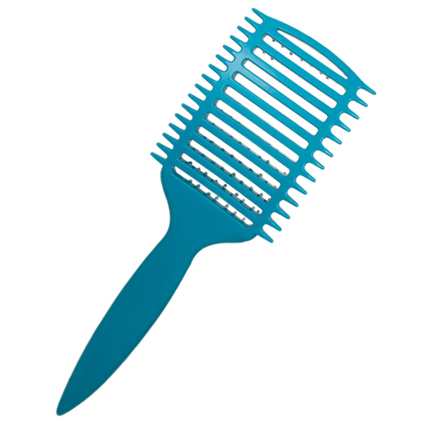 Щетка массажная Nylon 9 рядов голубая