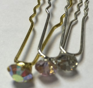 Шпилька для волос 030 (03) стразы средние