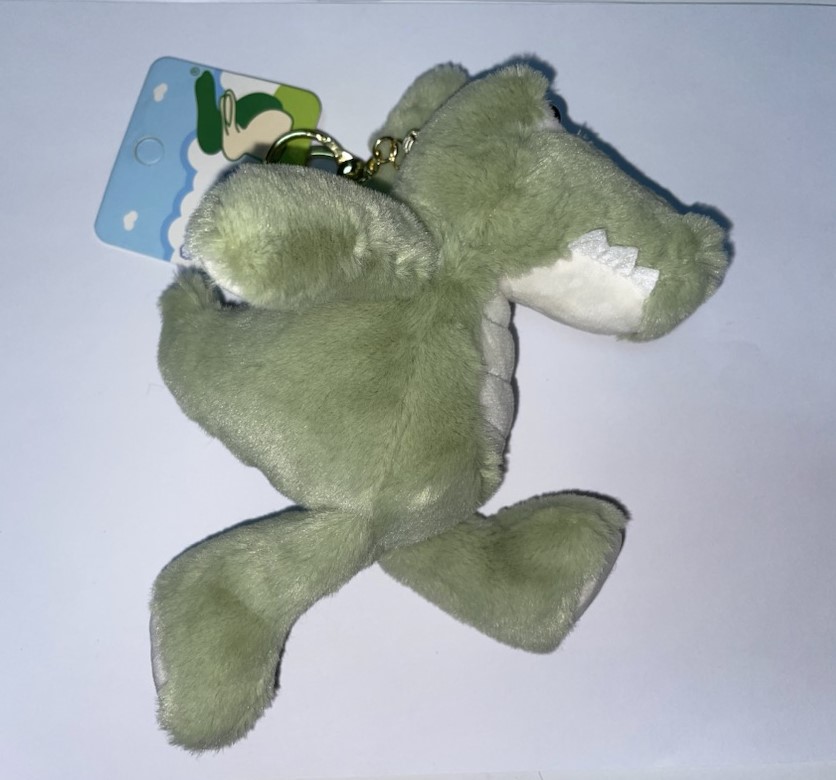 Брелок мягкая игрушка Крокодил салатовый