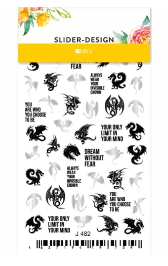 Дизайн ногтей (на водной основе) J 482