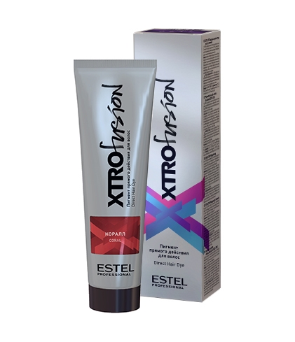 Estel Professional XTRO FUSION Пигмент прямого действия для волос Коралл 100мл