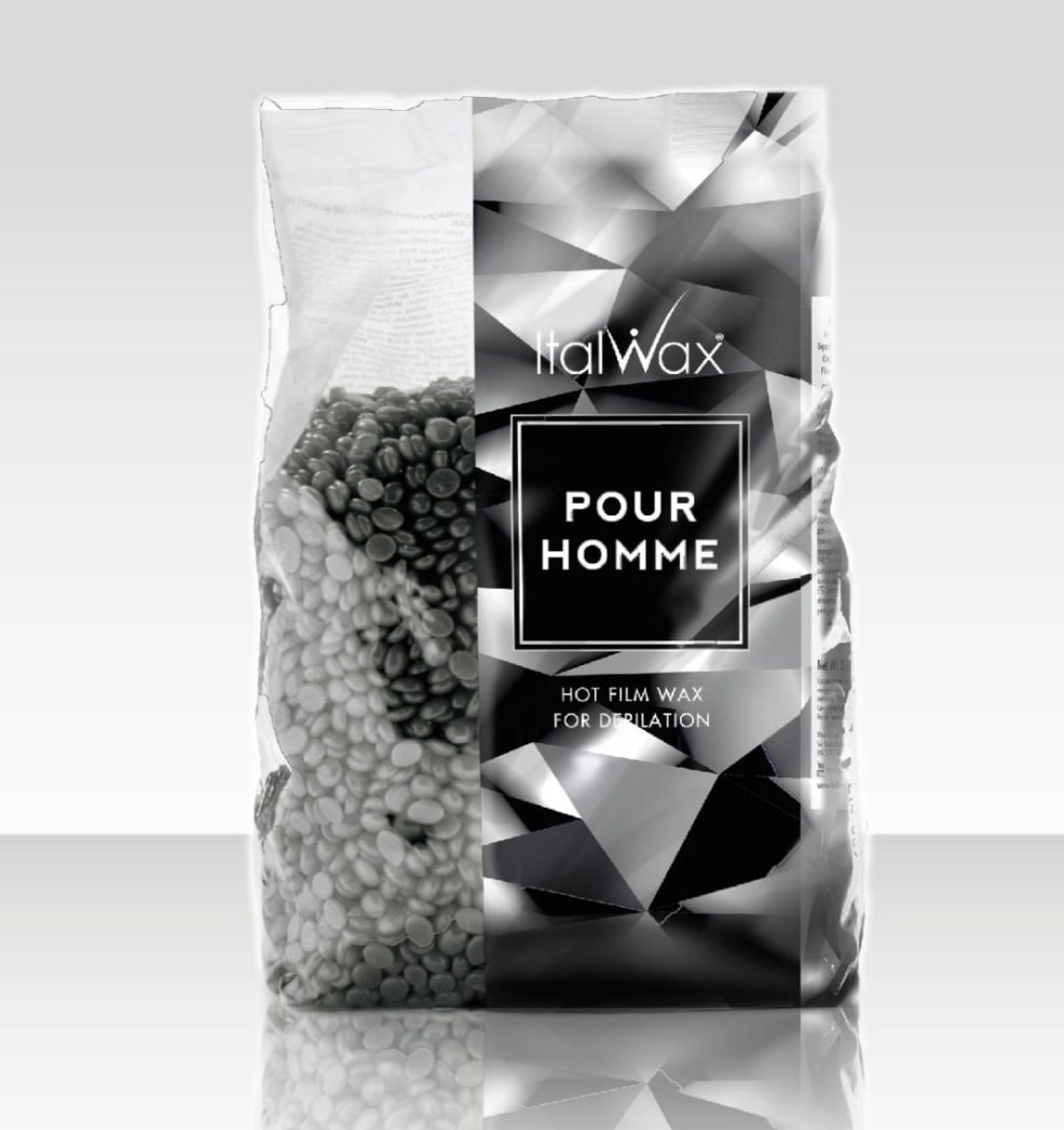 Italwax Воск-гранулы горячий, пленочный для депиляции Pour Homme Мужской 1кг