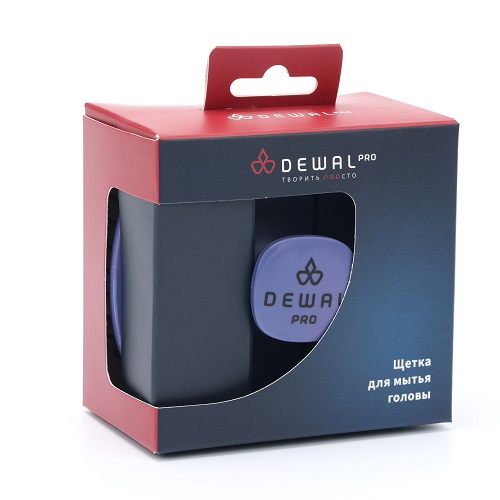 Щетка для мытья головы cерия New Flexi, синяя DEWAL BRZ8812