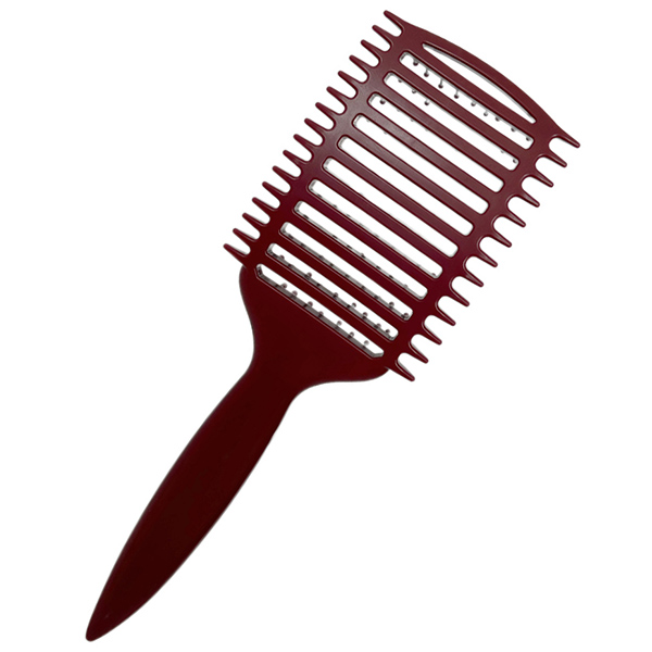 Щетка массажная Nylon 9 рядов бордовая