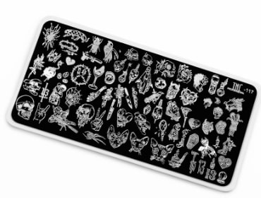 TNL Трафарет для стемпинга металлический  (6*12) Premium №117