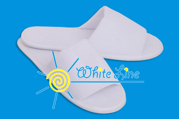 Тапочки на жесткой подошве махровые 1 пара