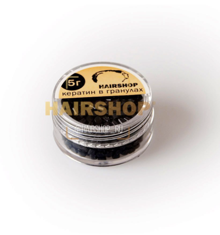 Hairshop Гранулы кератиновые для горячего наращивания, черный 5гр