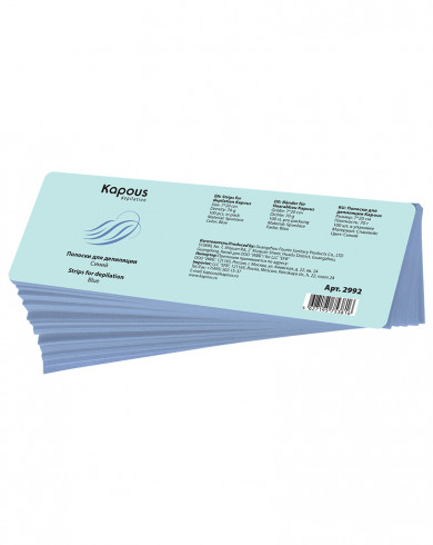 Kapous Бумага для депиляции 7х20см синий 100 листов