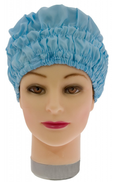 Sibel Шапочка для химии с утеплителем голубая