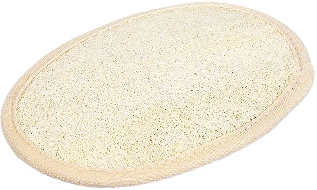 Мочалка для тела из Люфы Brillantine 11*16см, белый