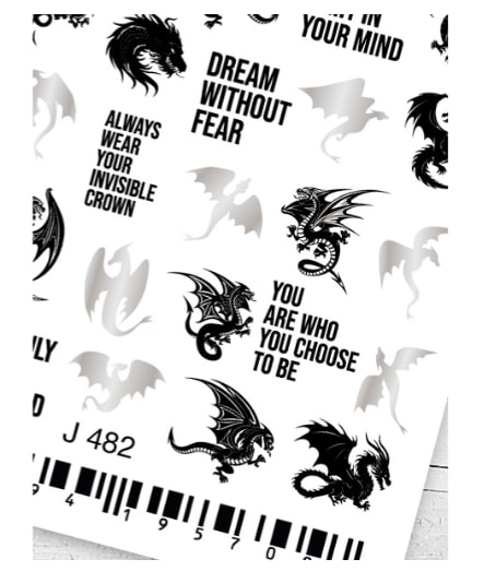 Дизайн ногтей (на водной основе) J 482