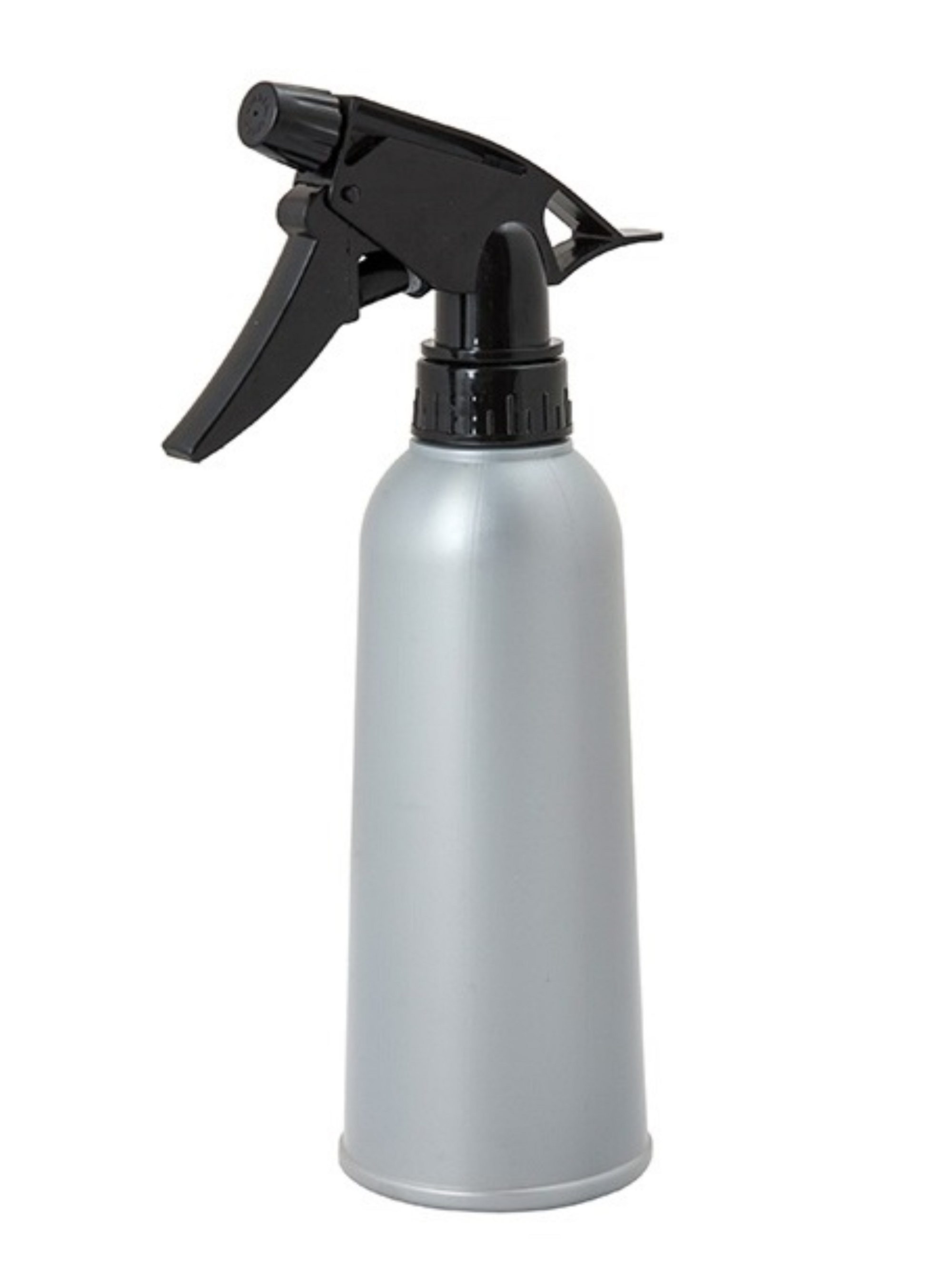 Harizma Распылитель для волос парикмахерский пластиковый (пульверизатор для воды) серебряный 330 мл