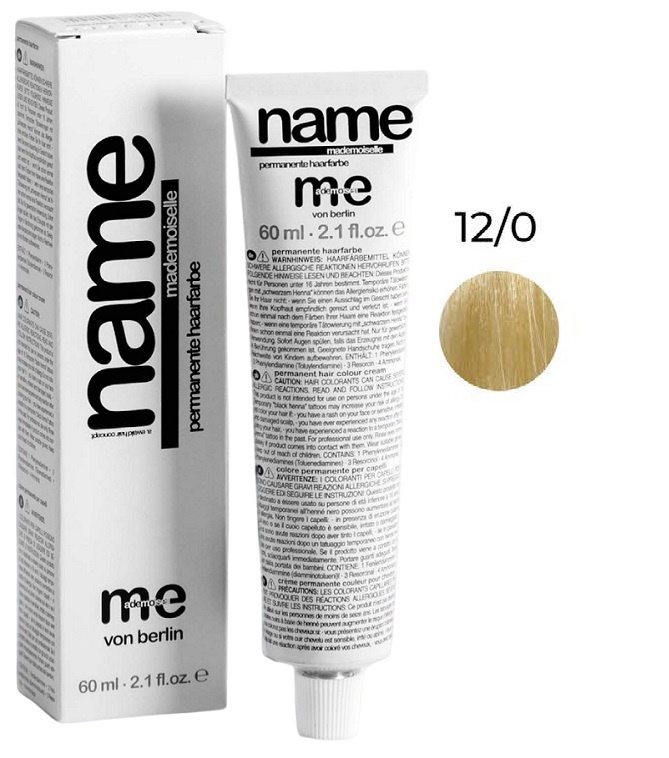 Me Mademoiselle Name Крем-краска для волос 12/0 специальный блондин 60мл