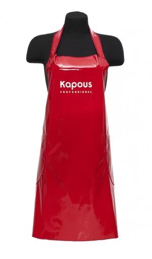 Передник Kapous лаковый красный