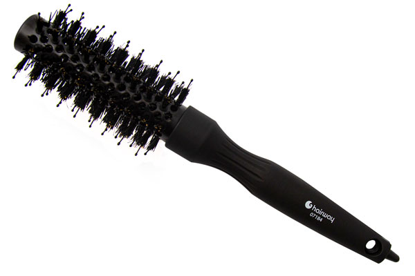 Термобрашинг Hairway Nano Ceramic 25мм, нейлон, натруальня щетина