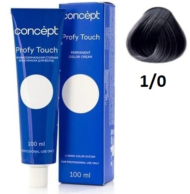 Concept Profy Touch крем-краска для волос 1/0 черный 100мл