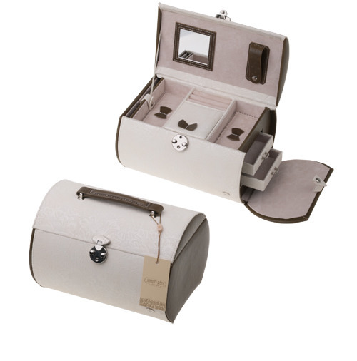 Шкатулка для украшений Jardin D'Ete WG083E (21,2 *16,4 * 9 см) бело-золотой