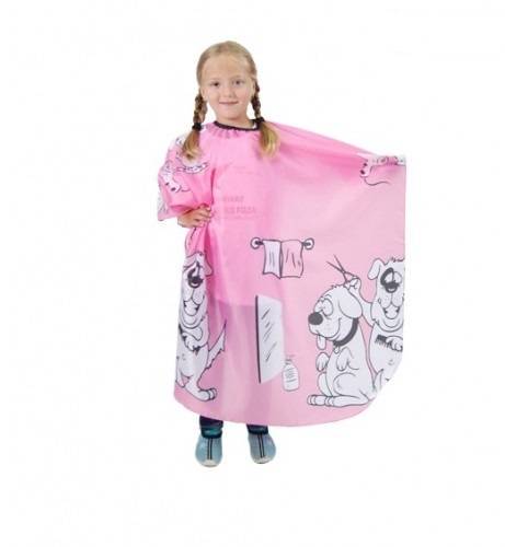 Пеньюар парикмахерский Hairway Children 2 на крючках розовый 95х120 см
