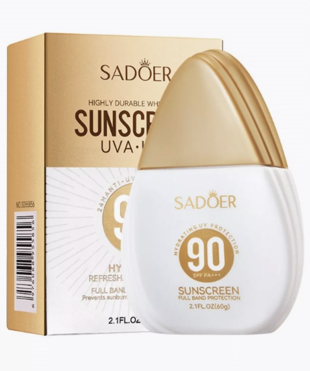 Sadoer Крем солнцезащитный Sunscreen Uva Uvb SPF 90/PA+++ 60гр