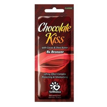 Solbianca Крем для загара в солярии Chocolate Kiss с маслом какао, маслом ши (8 бронзаторов) 15 мл