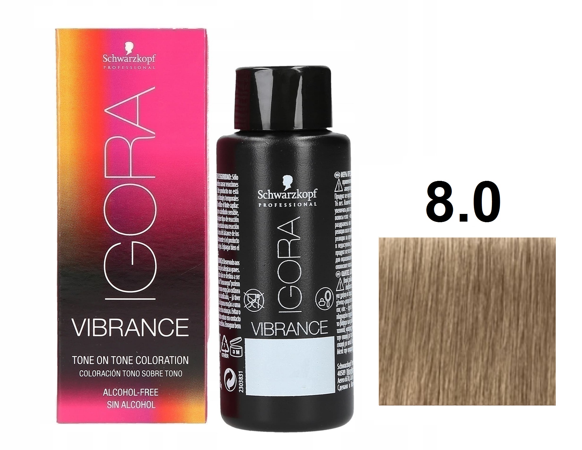 Schwarzkopf Igora Vibrance Краситель для волос 8/0 светлый русый натуральный 60мл
