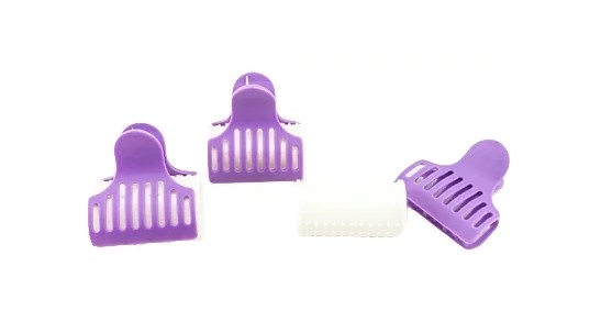 Бигуди термо круглые + краб полые 38 мм 4 шт