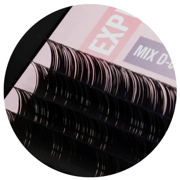 Ресницы на ленте Ø0,10 С-изгиб 10мм 6 линий Evabond