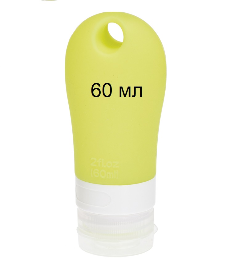 Dewal Beauty Баночка дорожная DFZ-5 для путешествий с отверстием 60 мл, зеленая