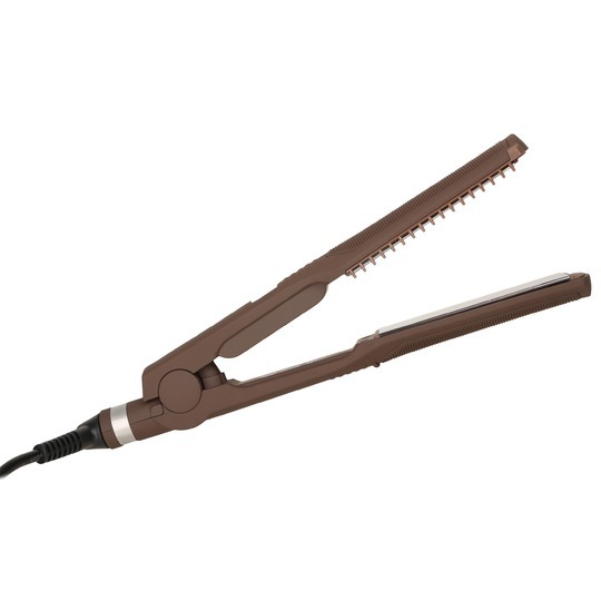 Щипцы Be-Uni V171 Brown титановое зеркальное покрытие, терморегулятор, коричневый