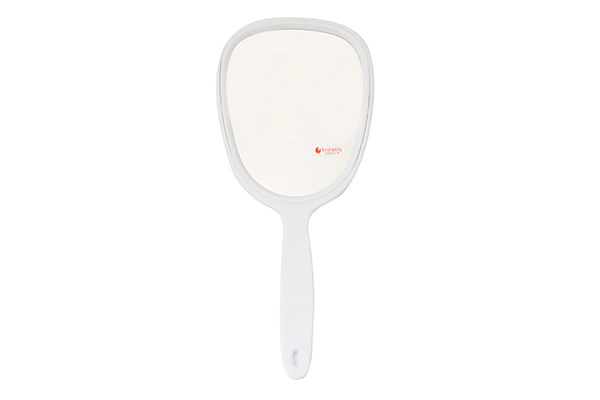 Зеркало с ручкой 1-стор усеченный овал (18,8*23 см)