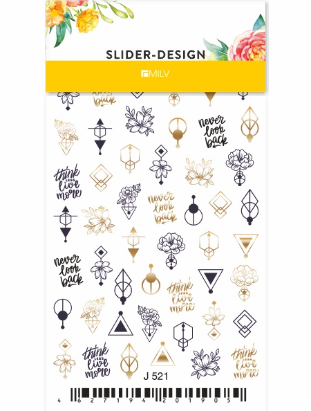 Cлайдеры д/ногтей (на водной основе) J 385