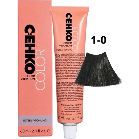 CEHKO Color Vibration крем-краска для волос 1/0 черный 60мл