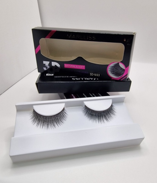 Y&M Ресницы накладные 3D Стерео эффект Marlliss Natural&Soft №1033