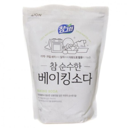 Lion Chamgreen Pure Baking Soda Универсальное чистящее средство Chamgreen для кухонных поверхностей и посуды 2кг