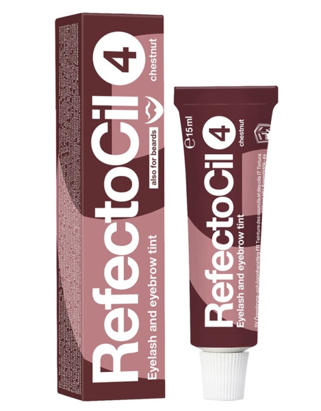 RefectoCil Крем-краска для бровей и ресниц №4 Chestnut (каштановый) 15мл
