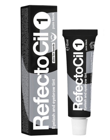 RefectoCil Крем-краска для бровей и ресниц №1 Pure Black (черный) 15мл