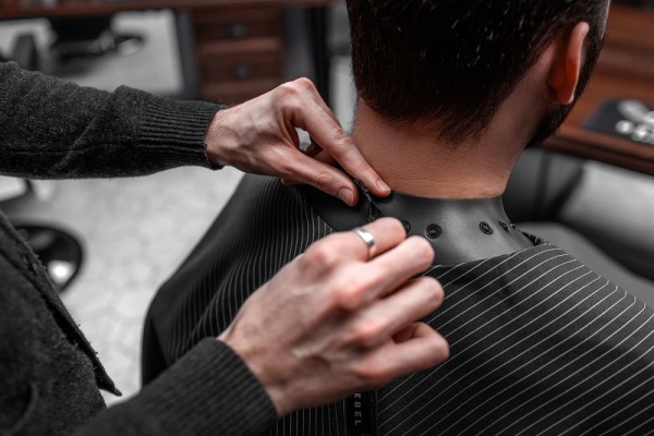 Пеньюар с неопреновым воротником Rebel Barber Dark Obsidian RB033