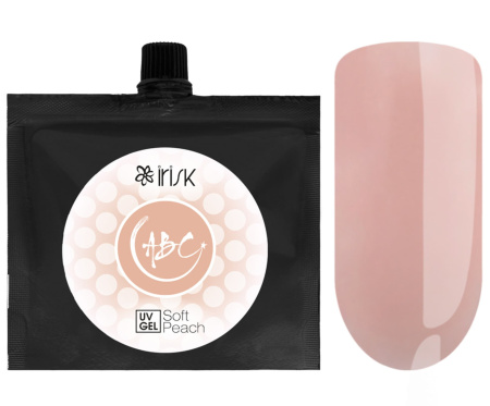 IRISK Гель для наращивания ногтей однофазный камуфлирующий ABC Soft Peach (розовый) 100мл