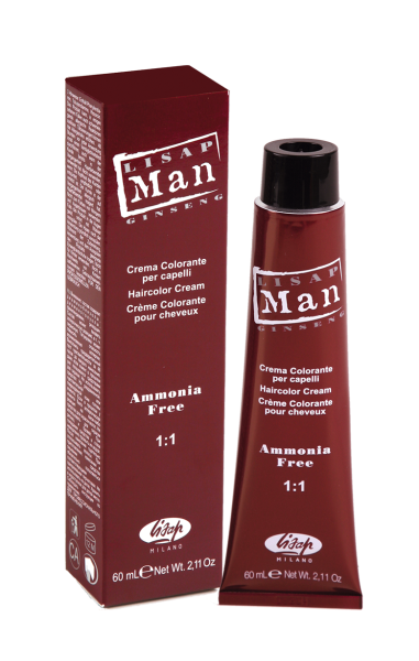 Lisap Milano Man color крем-краска для волос 6 темный блондин 60мл