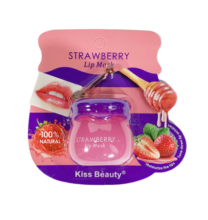 Kiss Beauty Клубничная маска для губ Strawberry Lip Mask 8гр