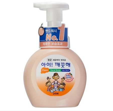 Lion Мыло жидкое пенное для рук с персиком Ai kekute Foaming handsoap Peach 250мл
