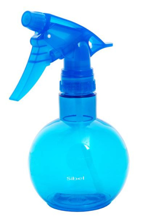 Sibel Распылитель для волос парикмахерский пластиковый (пульверизатор для воды) BALL синий 340 мл