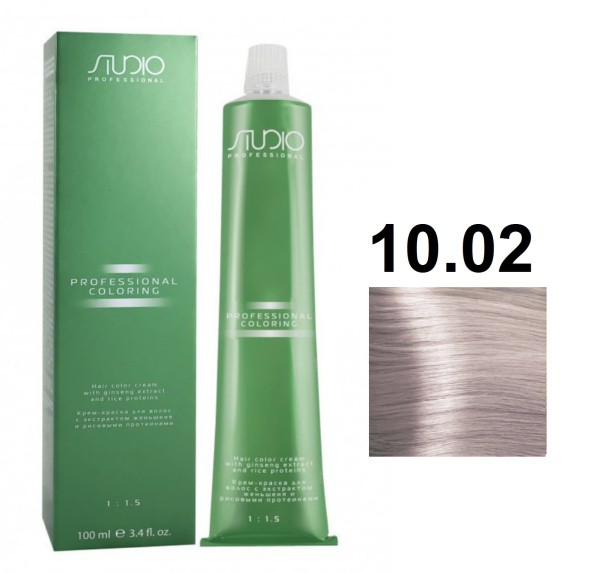 Kapous Professional Studio Крем-краска для волос 10.02 перламутровый блонд, 100мл