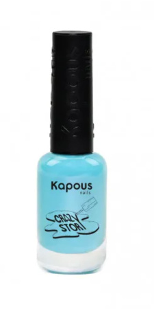 Kapous Crazy story Лак-краска для стемпинга бирюза 8мл