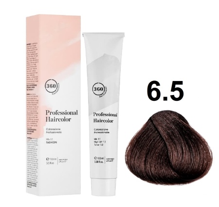 360 Professional Haircolor Крем-краска для волос 6/5 темный махагоновый блондин 100мл