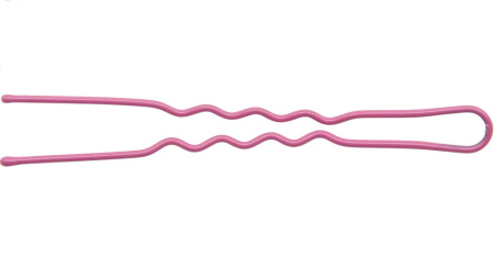 Шпильки Dewal Beauty волна 60 мм (24 шт) розовые