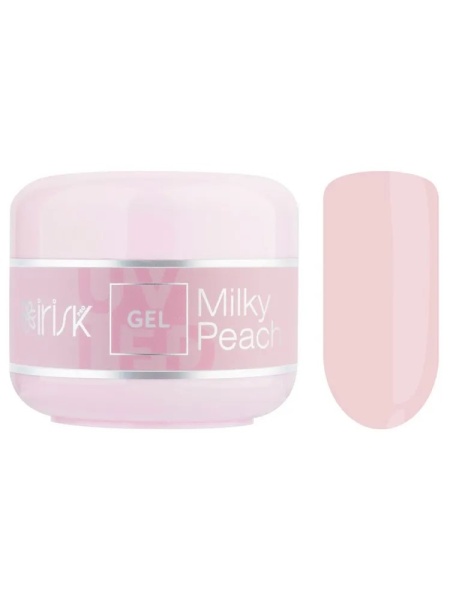 IRISK Гель для наращивания ногтей однофазный камуфлирующий ABC Limited collection 05 Milky Peach (молочный персик) 15мл